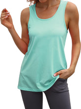 Workout Long Tank Tops for Women plus Size Loose Fit Athletic Exercise Gym Muscle Sleeveless Shirts Tops